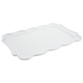 Bon Chef White Sandstone Rectangular 18 x 26" Queen Anne Platter