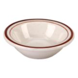 Vertex&reg; China Caravan Brown Speckled Dbl Band 4-3/4 Oz Fruit Bowl