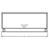 Randell&reg; 84" Enclosed Base Stainless Steel Worktop