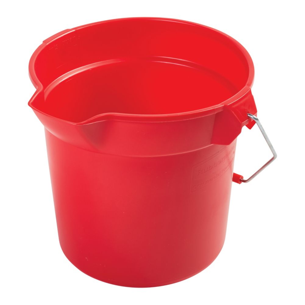 Rubbermaid BRUTE&reg; Red 10 qt Round Bucket