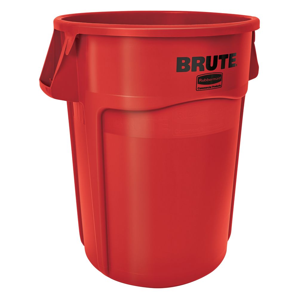 Rubbermaid BRUTE&reg; Red 44 Gal Container w/o Lid
