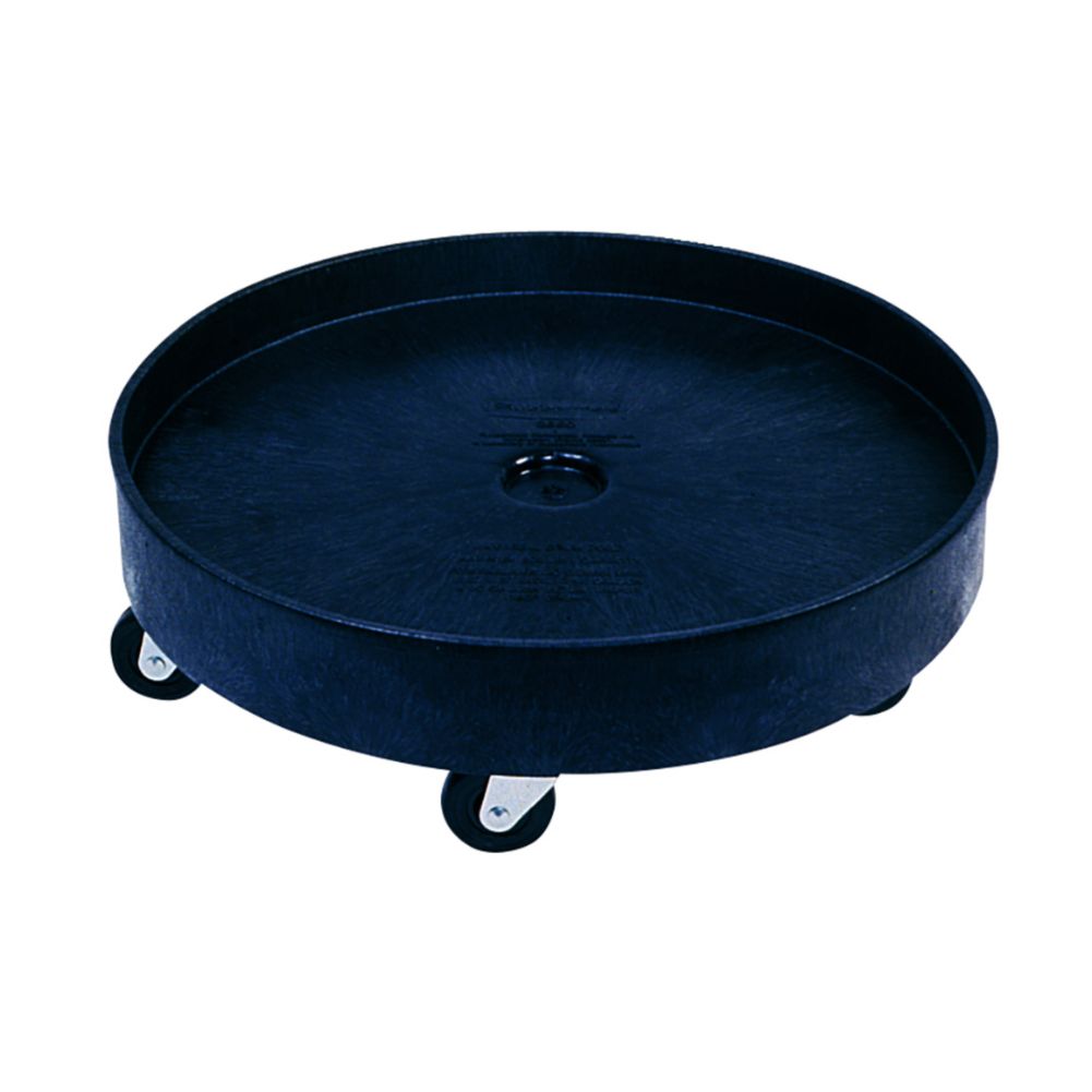 Rubbermaid BRUTE&reg; Black Universal Drum Dolly for 2655 Containers