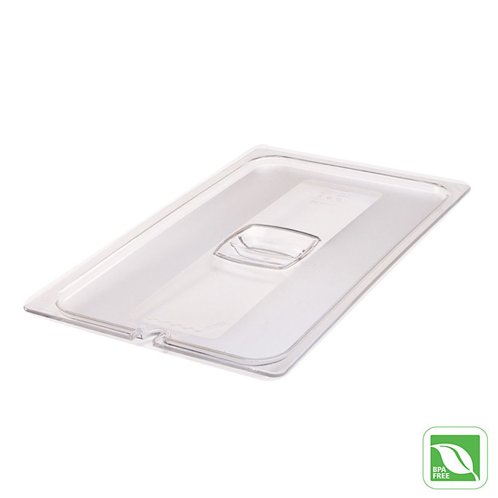 Rubbermaid Clear Full Size Cold Food Pan Cover w/ Notch