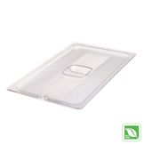Rubbermaid Clear Full Size Cold Food Pan Cover w/ Notch