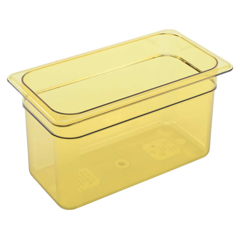 Cambro Amber 1/3 Size High Heat H-Pan&trade; 6" H