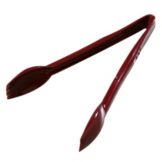 Carly&reg; Salad Tongs, Red/Brown, 9"