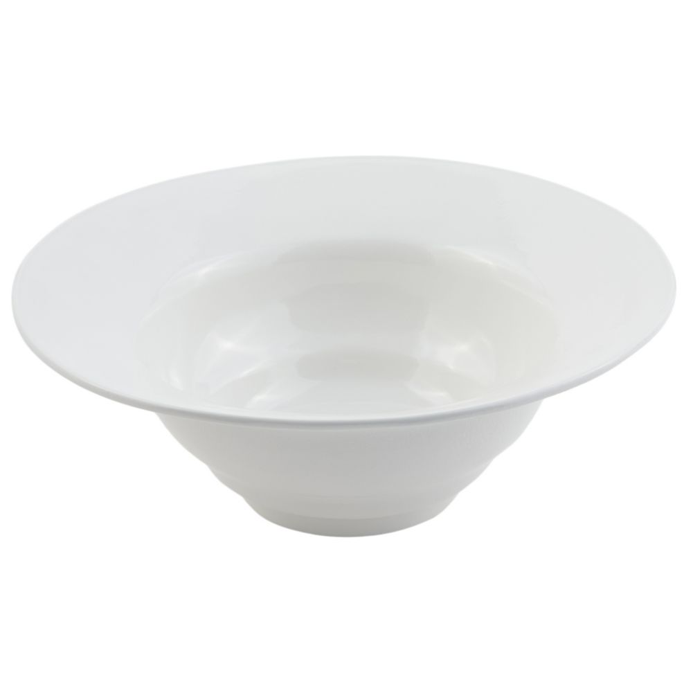Bon Chef White Sandstone 13" Wide Rim Bowl