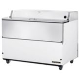 True&reg; White Vinyl and S/S Forced-Air 24.5 Cu Ft Mobile Milk Cooler