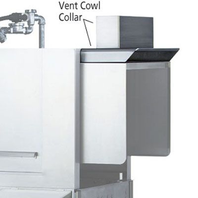 Jackson Vent Cowl Collar w/ Adjustable Damper for Conveyor Dishwashers