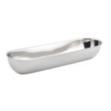 Bon Chef Hammered S/S Long Oval 2.5 Qt Snack Bowl