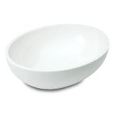 Delfin 2.75 Qt. White Oval Metro Bowl