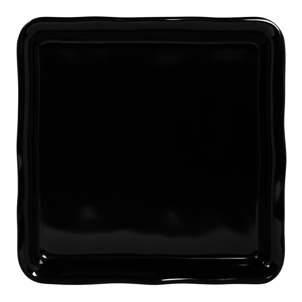Elite Global Black Organic Edged Square Tray