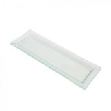Ten Strawberry Street Sheer 14" x 4" Clear Rectangular Dish