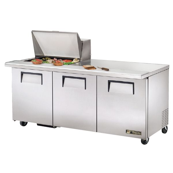 True&reg; Mega-Top S/S 19 Cu Ft 12-Pan Top Sandwich / Salad Unit