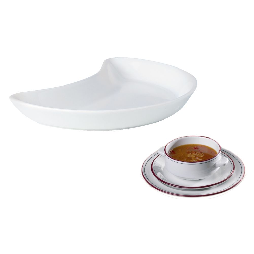Steelite Simplicity Cabernet 8" Crescent Salad Plate