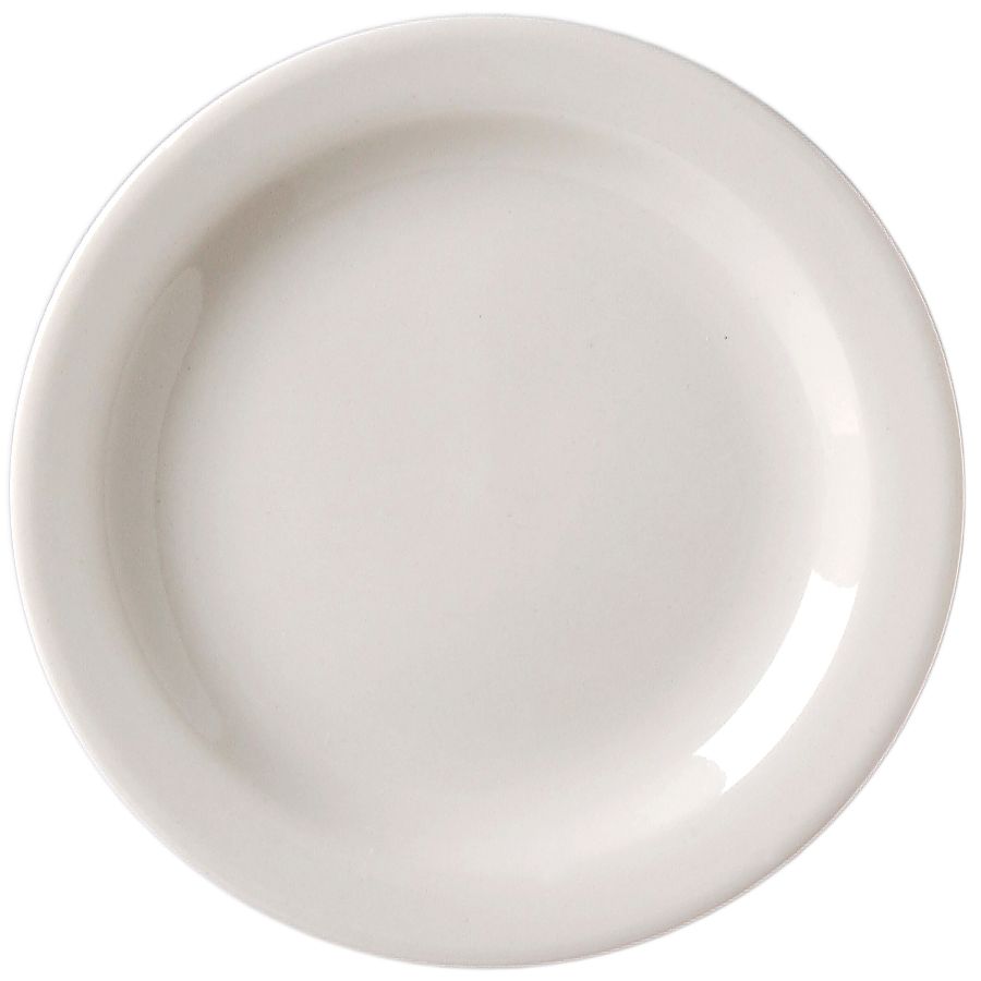 Vertex&reg; Vista Collection White 9-3/4" Narrow Rim Plate