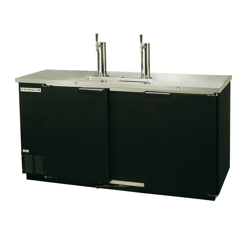 Beverage-Air 59" Black Draft Beer Cooler