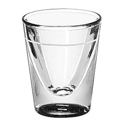 Lined 1 oz Whiskey Glass w/ 5/8 oz Line