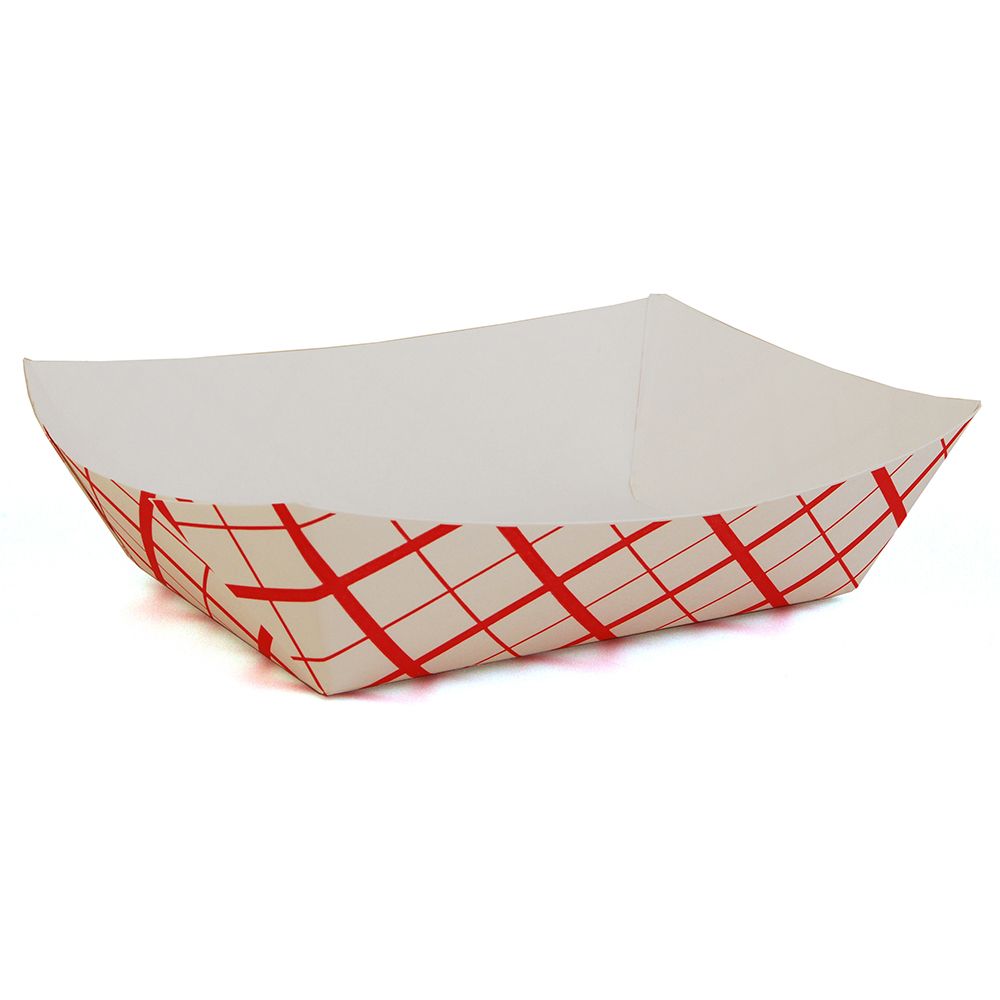 Spring Grove Boardwalk Red Weave 5 Lb Paperboard Food Tray