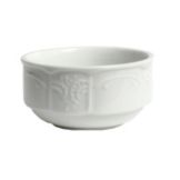 Tuxton&reg; Chicago 11 Oz. Porcelain White Stackable Bouillon Cup