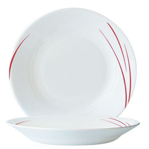 Cardinal Arcoroc Toronto Piment Red 15 Oz. Soup Plate