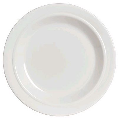 Steelite Anfora American Basics White 18 Oz. Rimmed Pasta Bowl