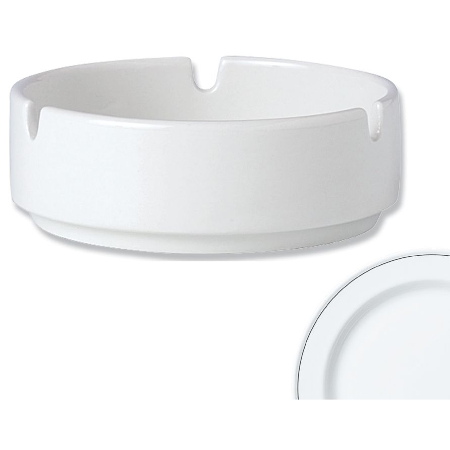 Steelite Performance Simplicity Black Line 4" Stacking Ashtray