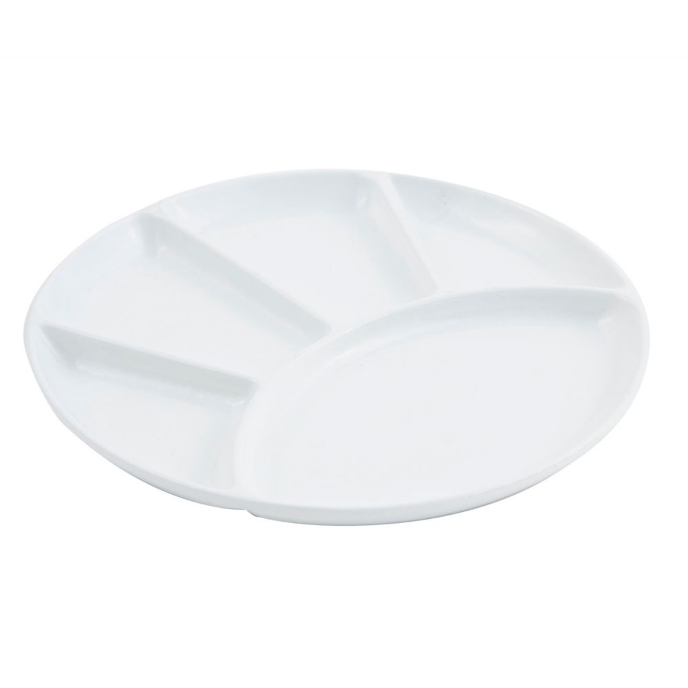 Bon Chef White Sandstone 9" Fondue / Relish Dish