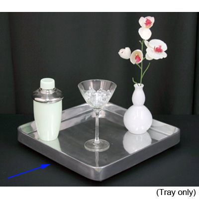 Dover Normandy Hotelware Polished Aluminum Kyoto Tray