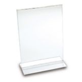 Delfin 5x7 in. Acrylic Clear Card Holder W/Bottom Load Holder