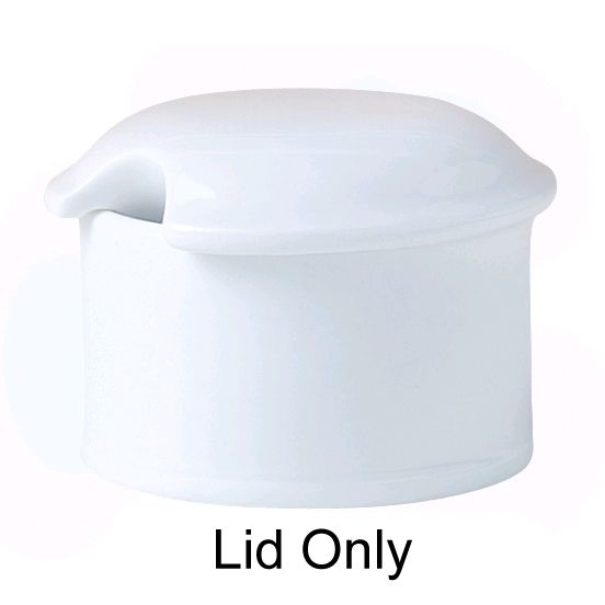 Steelite Distinction Monaco Vogue White Mustard Pot Lid