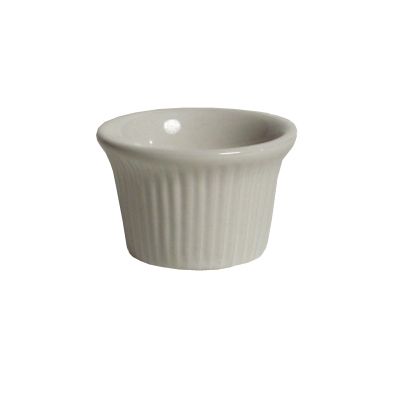 Tuxton&reg; 1-1/2 Oz. White Fluted Ramekin