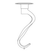 Berkel Spiral Dough Hook for FMS20 Mixer 12 Quart Bowls
