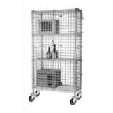 Focus Foodservice Chromate 24 x 60 x 63" Mobile Security Cage Kit