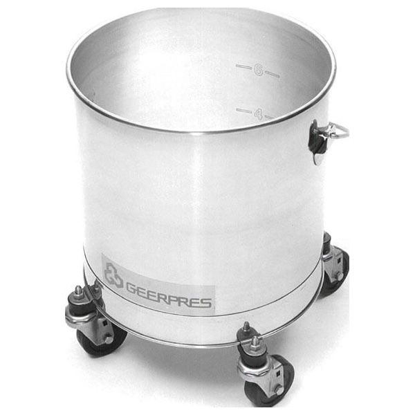 S/S 8 gal Bucket w/ Casters
