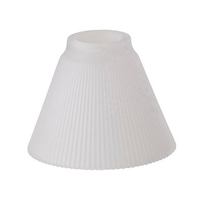 Candle Lamp&reg; Pleated Glass Frost Shade