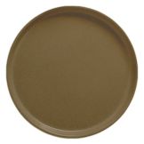 Cambro&reg; Camtray&reg; 14" Bay Leaf Brown Round Serving Tray