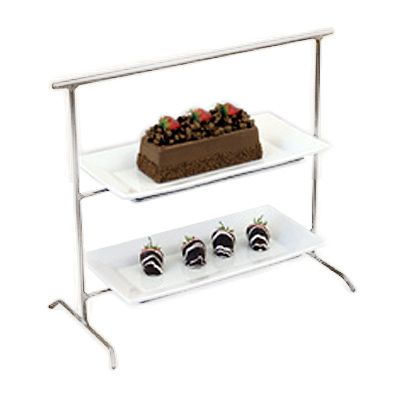 Dover European Metalworks Nickel Chrome Mint Tray Stand w / Plates