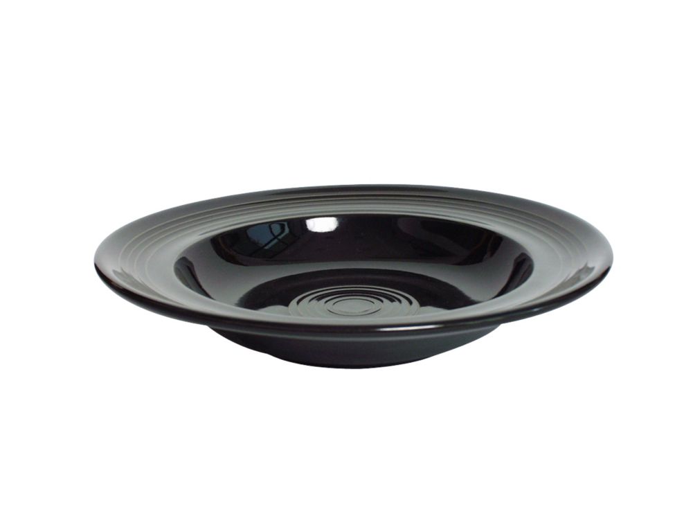 Tuxton&reg; 12 Oz. Black Rim Soup Bowl