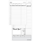Tan 2-Part Carbon Back 15-Line Guest Check