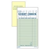 Green 2-Part Interleaving Carbon 17-Line Guest Check w/ Yellow Copy