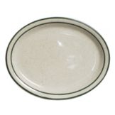 Tuxton&reg; Emerald 7-1/8" x 5-3/4" Eggshell Oval Platter