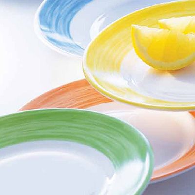 Cardinal Arcoroc Mixed Brush Glass 11-3/4" Oval Platter