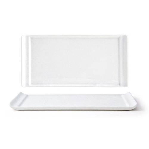 Front Of The House&reg; Nouvelle White Plate, 8 x 4"