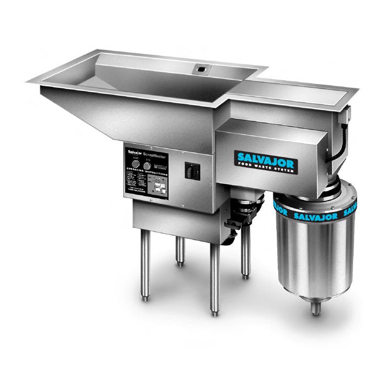 Salvajor ScrapMaster 5-HP Pre-flushing Pot and Pan Scrap Collector
