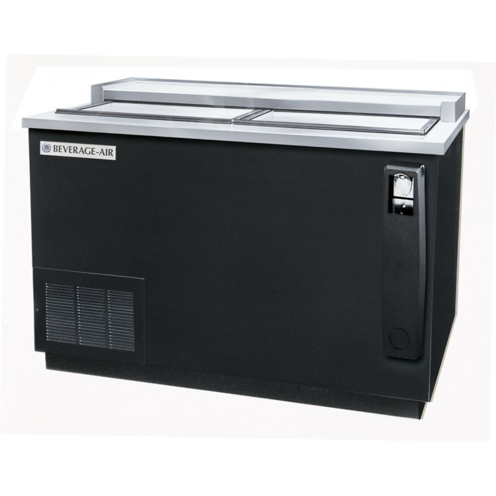 Beverage-Air 50" Black Flat Top Bottle Cooler