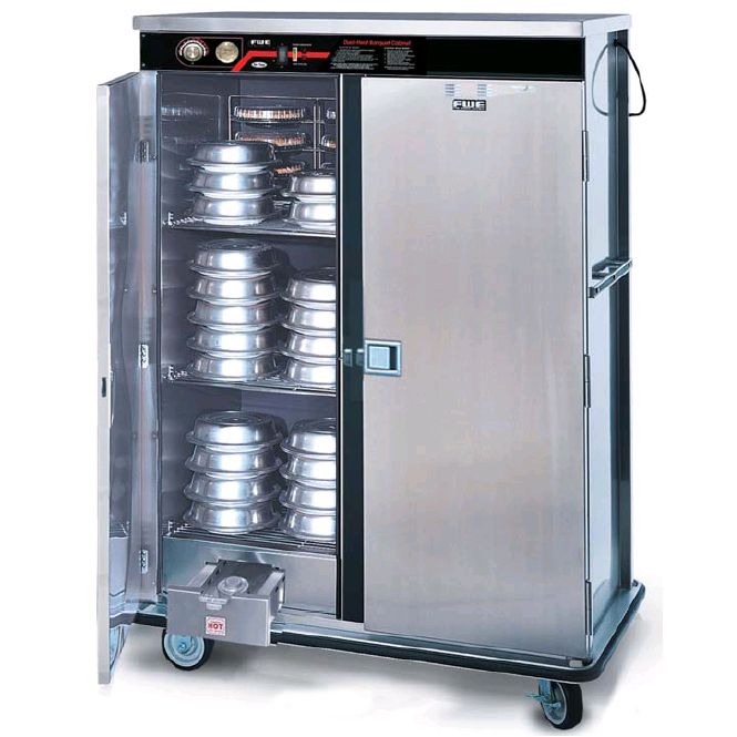 FWE E-Series Banquet Cart w/ Forced Air Heat, 96 Plate Capacity
