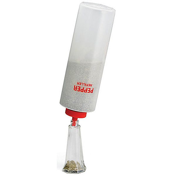 Tablecraft  Red Wide Tip Top 24 Oz Pepper Re-filler w/ Gasket