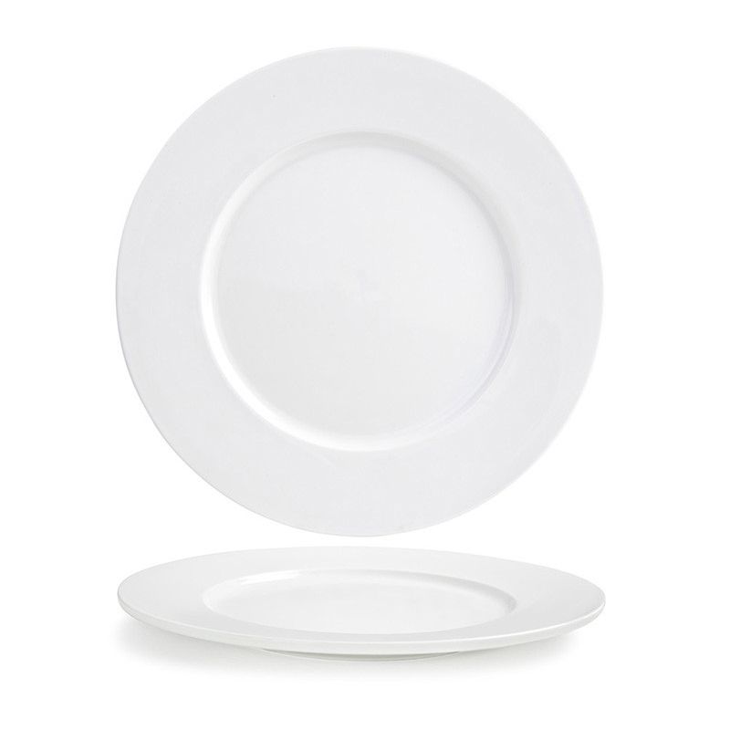 Front Of The House&reg; Monaco White Porcelain 12-1/2" Plate
