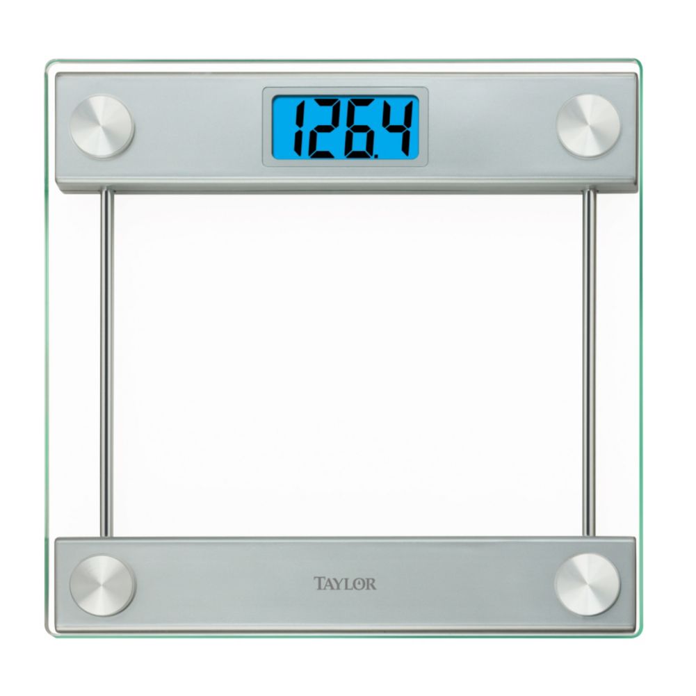Taylor&reg; Precision Glass Platform Digital Bathroom Scale